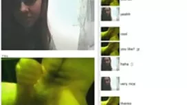 Asian mit haarigen p ...